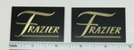 Solid Brass Engraved Badge For Frazier Speakers Pair. Fixed Price $15.00.