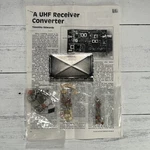 Vtg Unbuilt Uhf Receiver Converter Kit Timothy Edwards Astec Rf Modulator Diy. Fixed Price $59.99.