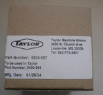 Part #5925-987 Taylor Filter For 2400 369. Fixed Price $150.00.