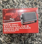 Whistler WES-350 External Cb & Radio Scanner Speaker New Free Shipping. Fixed Price $19.95.