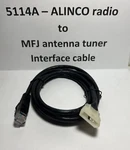 Mfj, -5114A Type Interface Cable Alinco To 925 927 928 929 939 998 Tuners. Fixed Price $39.95.
