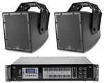 (2) Jbl AWC62-BK 6.5" Indoor/outdoor 70V Surface Mount Commercial Speakers+amp. Fixed Price $869.85.