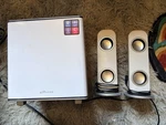 Ilive Platinum IHB26W 2.1 Channel Home Theater Speaker System White Bluetooth. Fixed Price $28.00.