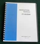 Yaesu FT-902DM Instruction MANUAL:W/11"X17" Connection Diagram & Plastic Covers. Fixed Price $24.00.