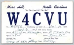 Vintage 1946 Mars Hill Nc W4CVU Amateur Radio Qsl Card To Montana D440. Fixed Price $11.95.
