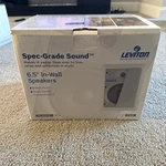 Leviton In-wall Stereo Speakers Home Theater 60-120 Watt SGI65-W Pair White. Fixed Price $64.99.