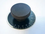Vintage Ham Radio Precision Instrument Military Dial Plate & Knob Marked 0-100. Fixed Price $24.50.