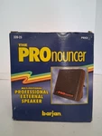 Vtg Barjan Products The Pronouncer External Portable Speaker No. 320-25 New. Fixed Price $39.95.