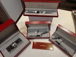 Sheaffer Nostalgia Sterling Silver Desk Set Nos: Fountain Pen 18K Scooter +.... Fixed Price $2337.43.