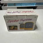 Vintage Optimus 40-1400 Mini Sport Pair Of Speaker System Yellow. Fixed Price $16.00.