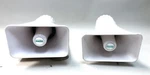 Lot (2) Csi/speco SPC-60RP Weatherproof Trumpet Horn Pa Speakers 5X8". Fixed Price $59.98.
