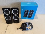 Logitech Z200 10W Multimedia Speakers, Pair - Black + Iluv. Fixed Price $24.99.