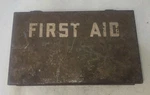 Vtg Davis Emergency Equipment Co. Wall Mount First Aid Kit Box Metal W/ Contents. Fixed Price $69.99.