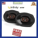 Infinity Reference Series REF-697MF 6X9" 3 Way Car Audio Speakers 100W (1 Pair). Fixed Price $104.95.