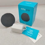 Amazon Echo Pop Compact Smart Speaker C2H4R9 Black New Open Box. Fixed Price $27.95.