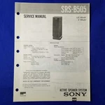 Sony SRS-B505 Service Manual Original Paper Oem Repair Guide Usa. Fixed Price $37.44.