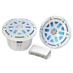 Poly-planar MA-OC8 8" 550W Waterproof Marine Led Speakers Pair White. Fixed Price $60.69.