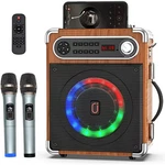 JYX-S55 Karaoke Machine 2 Wireless Microphones Bluetooth Pa New. Fixed Price $34.99.