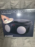 Sylvania Portable Player Am Fm Radio Black Retro Boombox SRCD243M-C-WORKING. Fixed Price $19.51.