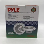 Pyle PLMR60W 150W White 1/2" Dual Cone Waterproof Stereo Speaker System (pair). Fixed Price $33.90.