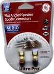 New Sealed Pack Of Ge 22797 Pair Flat Angled Speaker Spade Connectors Ultra Pro. Fixed Price $6.64.