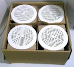 Bouyer RB-6501 Set Of 4 Ceiling Speakers 10W White Made France Open Box Nos. Fixed Price $65.00.
