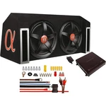 Alphasonik Complete 1500W Dual 12 Subwoofer Enclosure W/amplifier & Install Kit. Fixed Price $349.95.