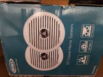 Jensen MSX65R 6.5 Inch Speaker 75W White Silver Grilles Marine Audio. Fixed Price $80.00.