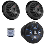 Pyle PLMRBT18 Bluetooth Marine Controller, 8'' 180W Max Black Speakers (1 Pair). Fixed Price $138.99.