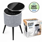 Soundstream Bluetooth Speaker End Table Wireless Charging Glass Top. Fixed Price $159.99.