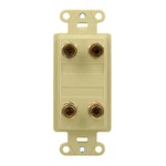 Legrand On Q F9005-IV Universal Dual Speaker Outlet Strap Ivory Free Shipping. Fixed Price $6.50.