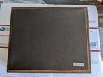 Valcom V-1023C Wall Speaker Walnut Dark Brown Cloth Grille. Fixed Price $25.00.