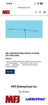 MFJ-1789 Rotatable 9-BAND Dipole Antenna Hf/vhf 2M Thru 40M Black. Fixed Price $500.00.