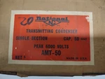 Transmitting Condenser Single Section National Nc 6000 Volts Nos. Fixed Price $24.99.