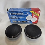 Poly-planar MA-4055B 5" Marine Waterproof Speakers Black Pair Old Stock. Fixed Price $56.95.