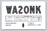 Ham Radio Qsl WA2ONK Mercerville Nj Usa 1991 Ssb 144 Mhz Contact. Fixed Price $16.99.