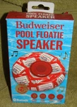 Nib, Budweiser Pool Floatie Bluetooth Speaker/drink Holder. Fixed Price $15.99.