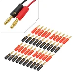 40X 4MM Gold Plated Audio Speaker Wire Cable Screw Banana Plug Connector Adapter. Fixed Price $14.23.