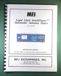 Mfj 998 Auto Antenna Tuner Instruction Manual: W/clear Protective Covers!. Fixed Price $23.00.