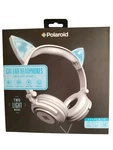 New Polaroid Blue Cat Headphones Light Up Ears. Fixed Price $71.99.