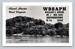 Ham Radio Qsl WB8APH West Virginia Usa 1974 Cw Contact Scenic Card. Fixed Price $16.99.