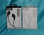 Coby CVE114 Two Items Blk/wht Verse Precision Sound Earbuds Sealed Factorynew !. Fixed Price $18.98.