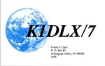 1987 Ham Radio Qsl Card N8HUR K1DLX 10 Meter Ssb Contact W Message. Fixed Price $10.49.