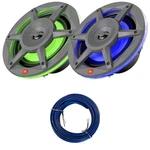 2X JBLMARSPKSD62GAM 6.5" 300W Max 2-WAY Rgb Led Gray Speakers, Wire. Fixed Price $171.99.