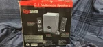 Gigaware 2.1 Multimedia Computer Speakers Cat No. 40-287 Tested And Working. Fixed Price $45.00.