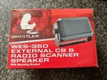 Whistler WES-350 External Cb & Radio 7W Speaker With Mounting Bracket. Fixed Price $16.99.