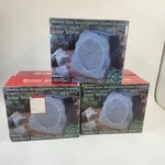 3 Ion Solar Stone Speakers Outdoor Garden Wireless Rechargeable Read Audio Rock. Fixed Price $95.19.