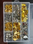 320PCS Mix Ribbon Crimps Cord Ends Clip Clamp Cap Tip Craft 25 13MM. Fixed Price $9.99.