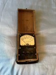 Vintage Hickok Ac Voltmeter Type S-49M (0-150 & 0-300) Clean! Working! Wood Case. Fixed Price $99.00.