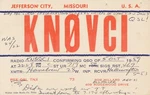 2 Qsl Cards Ham Radio KN0VCI K0VCI Bob Millard Jefferson City, Misouri Year 1959. Fixed Price $12.00.